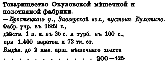 Указатель 
фабрик и заводов Европейской России за 1887 год